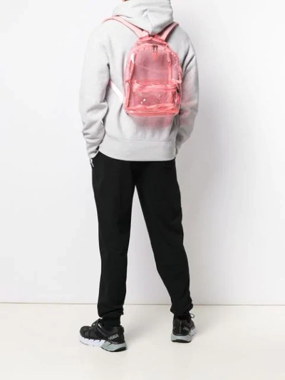 EASTPAK 透明背包 - 粉色