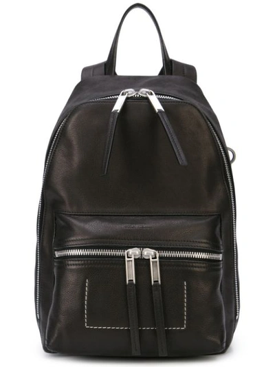 Shop Rick Owens Stitch Detail Backpack In Black