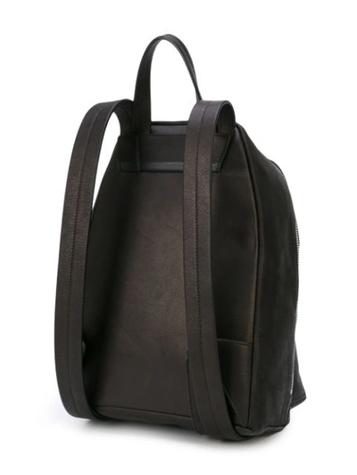 Shop Rick Owens Stitch Detail Backpack In Black