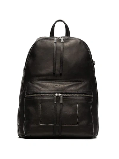 Shop Rick Owens Zipped Backpack - Black