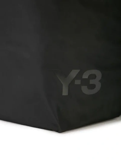 Shop Y-3 Logo Tote Bag In Black