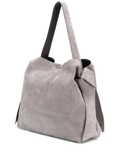 Shop Acne Studios Musubi Maxi S Shoulder Bag In Grey