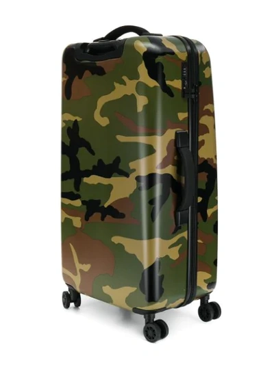 Shop Herschel Supply Co Camouflage Print Luggage Bag In Green