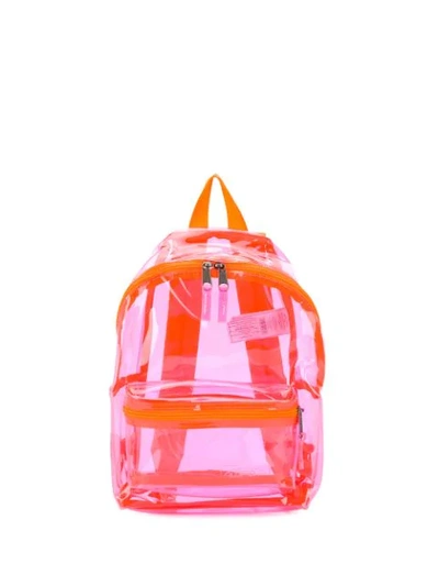 Shop Eastpak Transparent Backpack In Orange