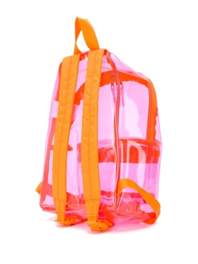 Shop Eastpak Transparent Backpack In Orange