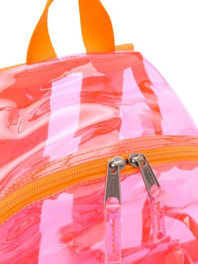 Shop Eastpak Transparent Backpack In Orange