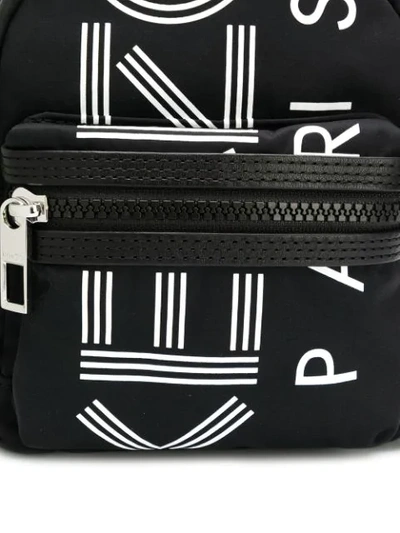 Shop Kenzo Mini Logo Backpack In Black