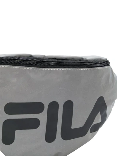 Shop Fila Logo Belt Bag In Grey