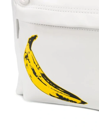 Shop Eastpak Banana Print Backpack In White