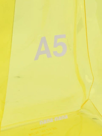 Shop Nana-nana A5 Tote Bag In Yellow