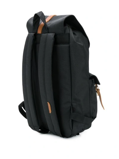 Shop Herschel Supply Co Double Pocket Backpack In Black