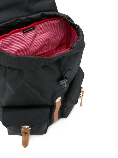Shop Herschel Supply Co Double Pocket Backpack In Black