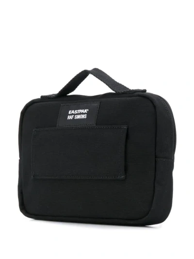 Shop Raf Simons Embroidered Belt Bag In Black