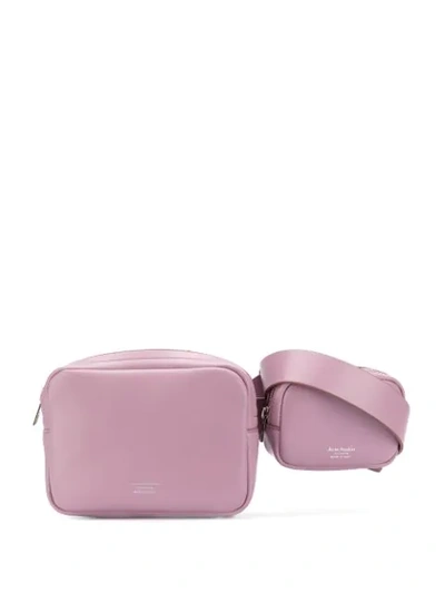 Shop Acne Studios Knot Detail Belt Bag In Pink