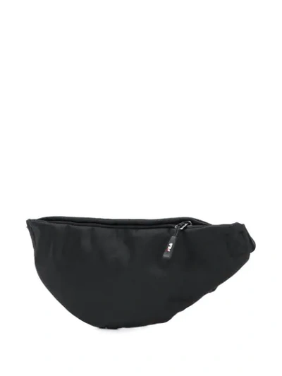 Shop Fila Contrast Logo Belt Bag In Black