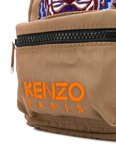Shop Kenzo Mini Tiger Backpack In Green