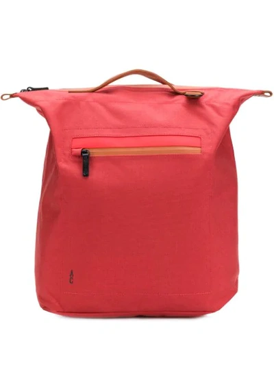 Shop Ally Capellino Structured Square Backpack In Red