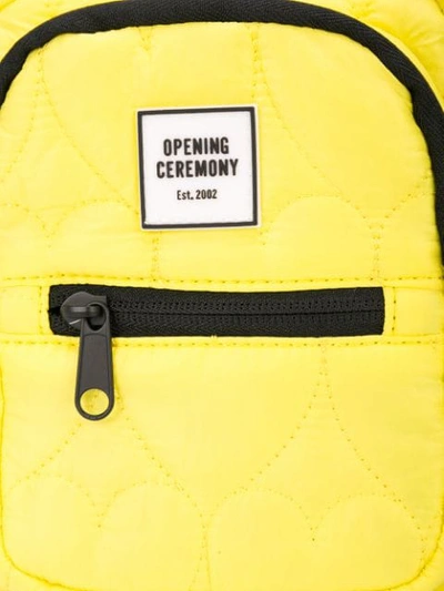 Shop Opening Ceremony Quilted Mini Crossbody Bag In Yellow