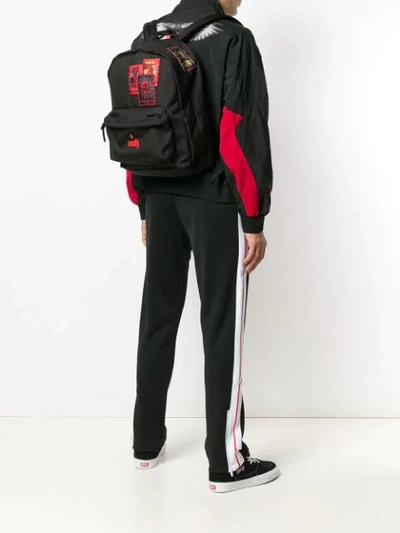 Shop Marcelo Burlon County Of Milan Tarot Print Backpack In Black