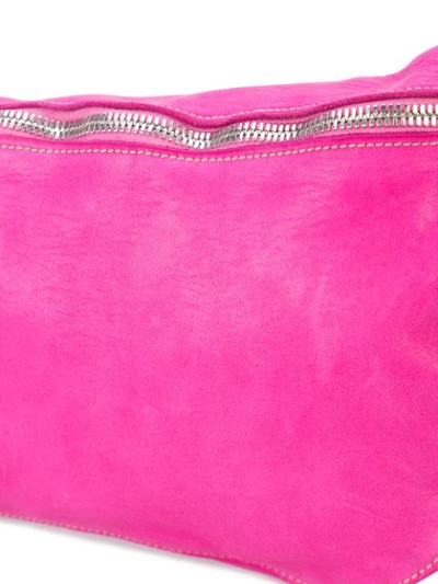 Shop Guidi Zipped Crossbody Bag - Pink