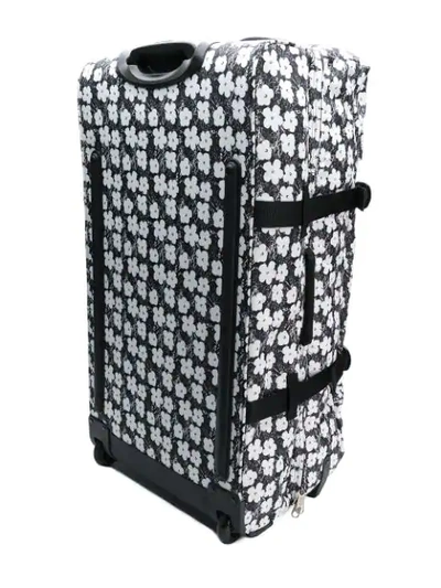 Shop Eastpak Floral Print Pull Bag In Black