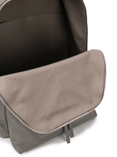 Shop Rick Owens Stitch Detail Backpack In Grey