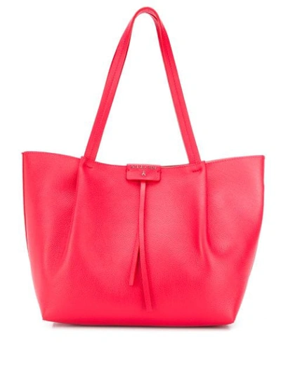 Shop Patrizia Pepe Medium Shopping Bag In Red