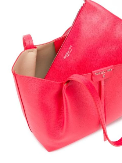 Shop Patrizia Pepe Medium Shopping Bag In Red