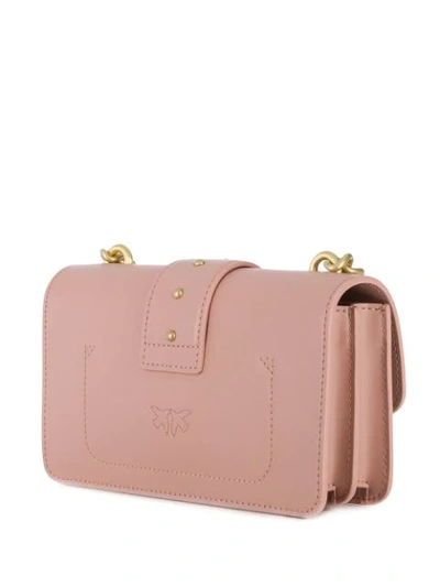 Shop Pinko 'love Simply' Mini Umhängetasche In Pink