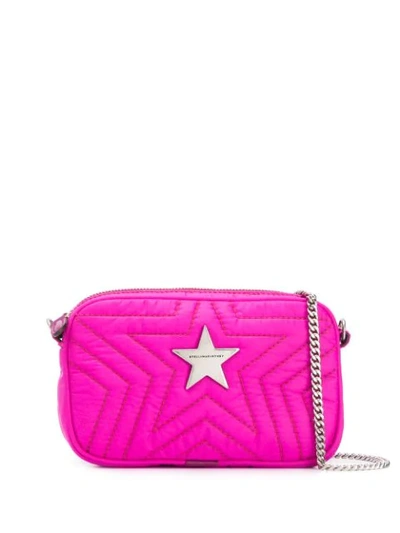 Shop Stella Mccartney Crossbody Stella Star Eco Crossbody Bag In Pink