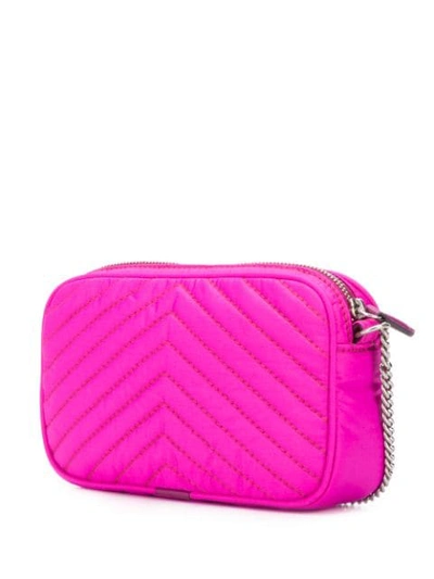 Shop Stella Mccartney Crossbody Stella Star Eco Crossbody Bag In Pink