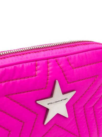 Shop Stella Mccartney Crossbody Stella Star Eco Crossbody Bag In Pink