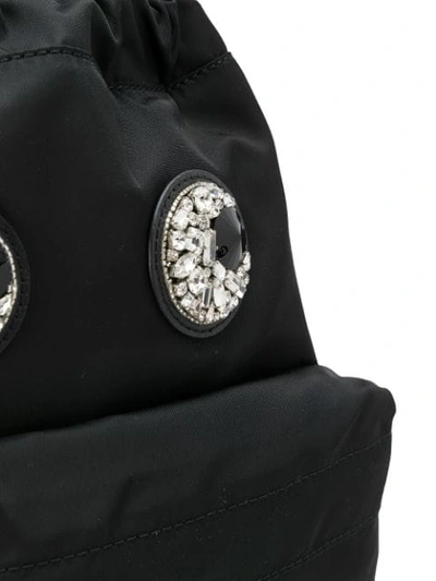 Shop Anya Hindmarch Verzierter Rucksack In Black