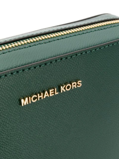 Shop Michael Kors Jet Set Crossbody Bag In Green