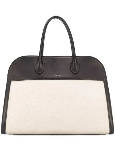 Shop The Row Canvas Panelled Tote In Neutrals
