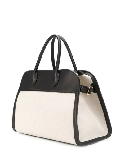Shop The Row Canvas Panelled Tote In Neutrals