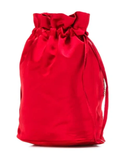 Shop Giada Benincasa Embroidered Mini Bag In Red