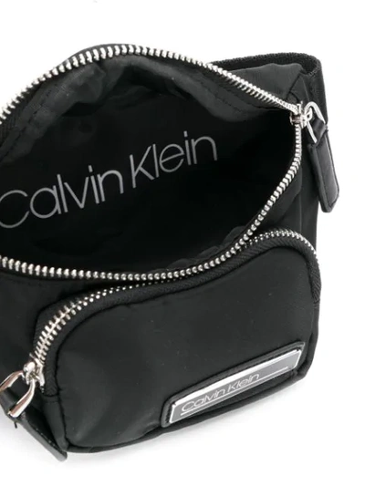 Shop Calvin Klein Leather Trim Belt Bag In Black