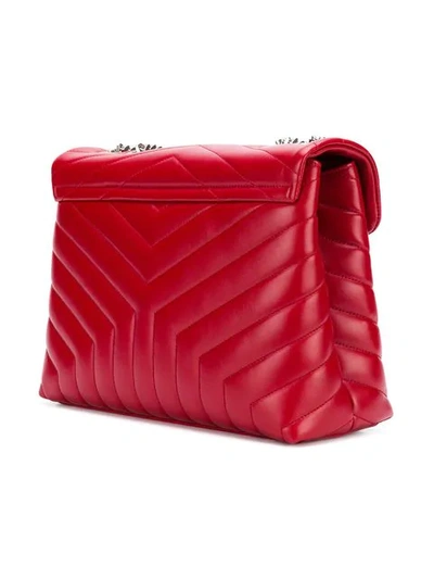 Shop Saint Laurent Lou Lou Shoulder Bag In 6805 -rouge Eros/rou. Eros