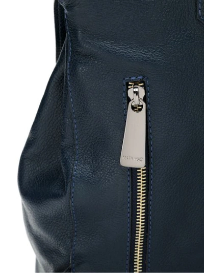 Shop Mara Mac Leather Backpack - Blue