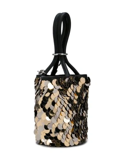 Shop Alexander Wang Roxy Mini Bucket Bag In Gold