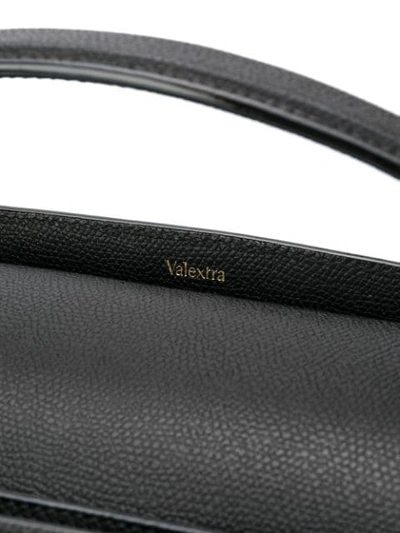 Shop Valextra The Brera Large Bag  In Nn Gol/blk