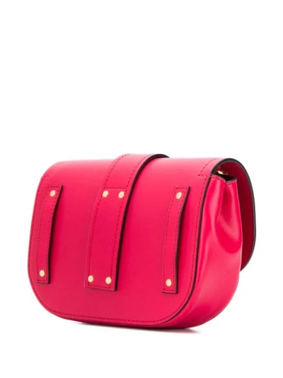 Shop Moschino Logo Plaque Belt Bag In Pink