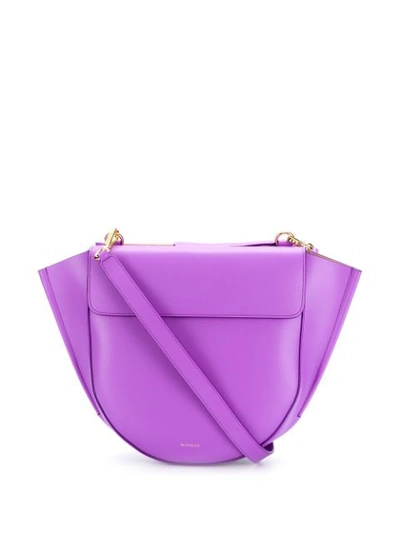 Shop Wandler Hortensia Blush Cross Body Bag In Purple