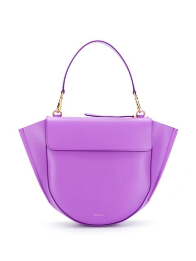 Shop Wandler Hortensia Blush Cross Body Bag In Purple