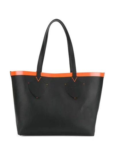 Shop Burberry The Giant Reversible Tote Bag In Black