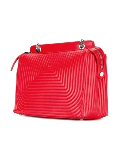Shop Fendi Dotcom Click Shoulder Bag - Red
