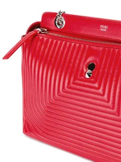 Shop Fendi Dotcom Click Shoulder Bag - Red