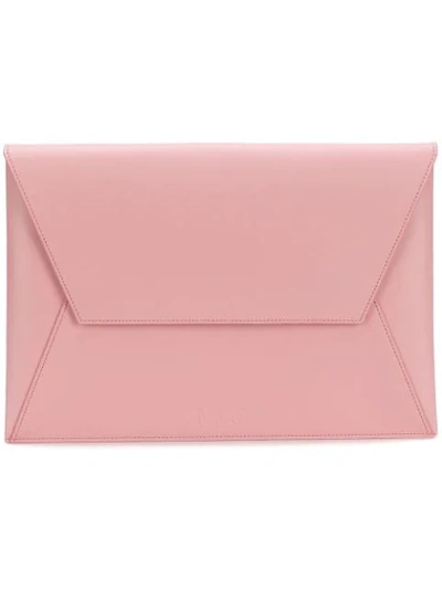 Shop Mm6 Maison Margiela Envelope Clutch - Pink