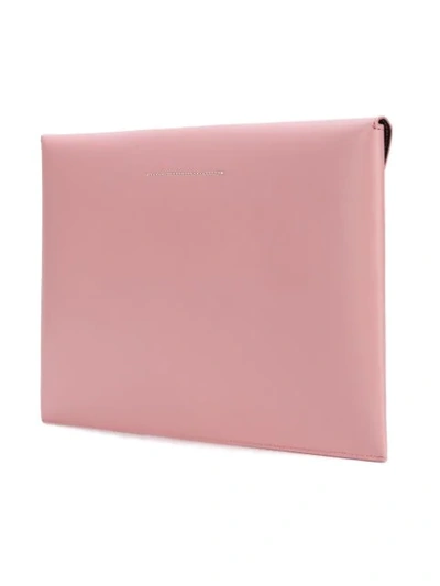 Shop Mm6 Maison Margiela Envelope Clutch - Pink